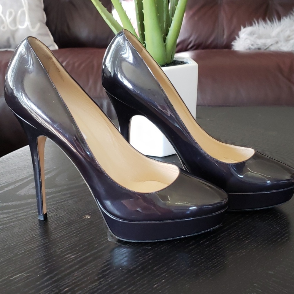 Jimmy Choo black patent leather pumps